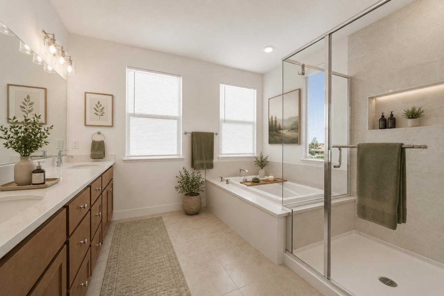 384 Ramos Ranch Road Oakley, CA 94561 - Photo 25 of 39 a spacious bathroom with a tub sink and mirror
