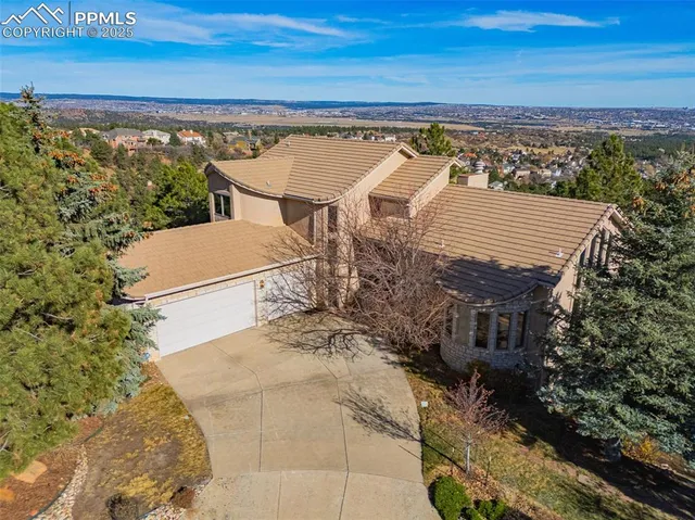 a view of a balcony with an outdoor space