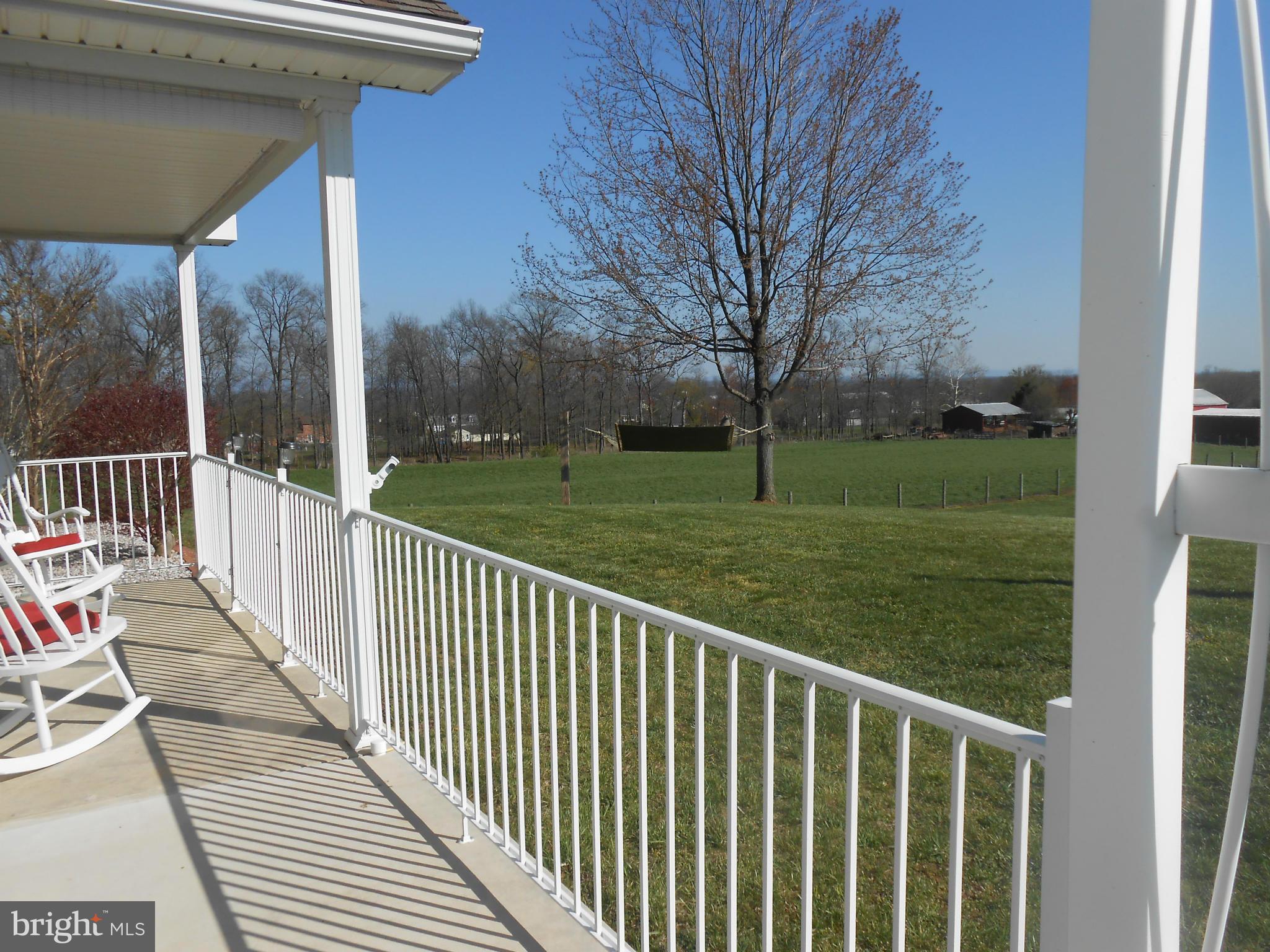 Panoramic views from the front porch.