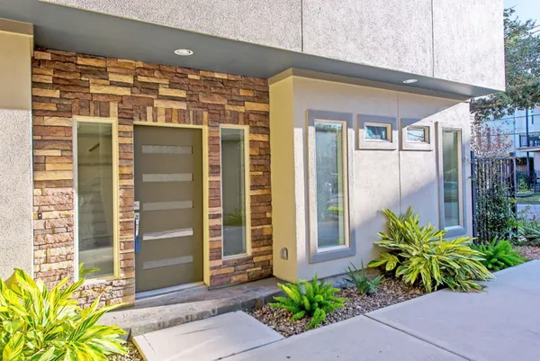 a front view of a house