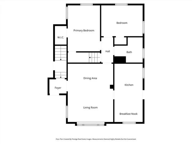 a picture of a bench in a white building