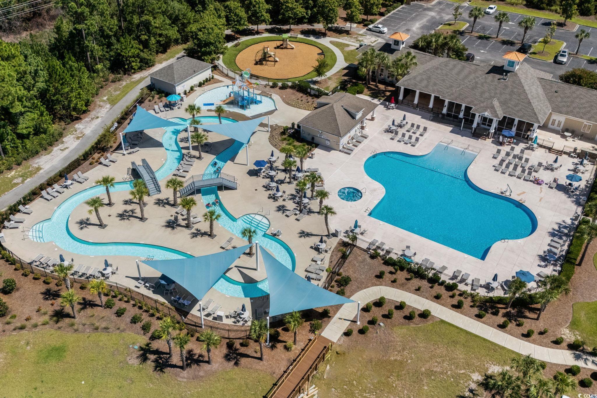 1663 Villena Drive Myrtle Beach, SC 29579 - Photo 38 of 40 Aerial view of a pool area