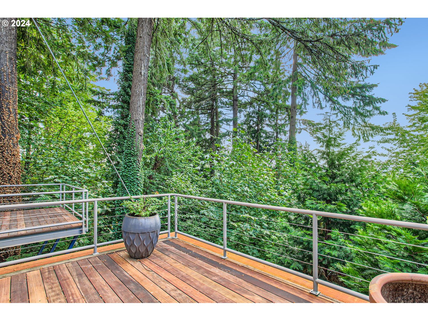 3831 Southwest Dosch Road Portland, OR 97239 - Photo 26 of 29 a view of balcony with wooden floor