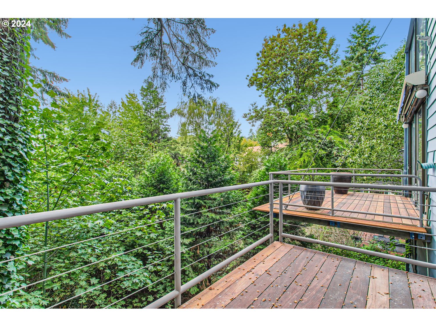 3831 Southwest Dosch Road Portland, OR 97239 - Photo 28 of 29 a view of balcony with deck and wooden floor