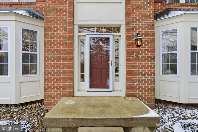 a view of front door of house