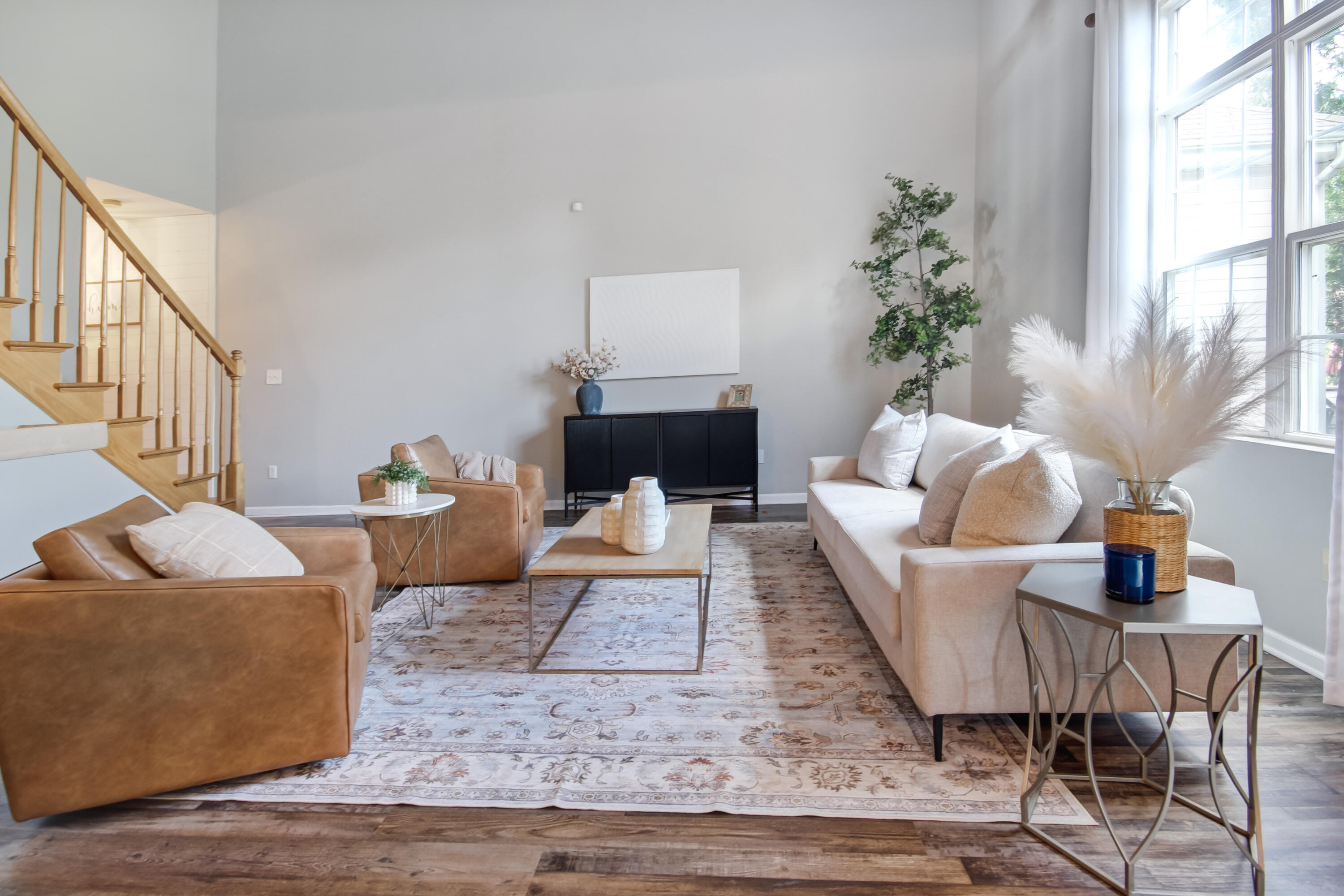 8109 Victoria Place Crown Point, IN 46307 - Photo 6 of 26 a living room with furniture and a fireplace