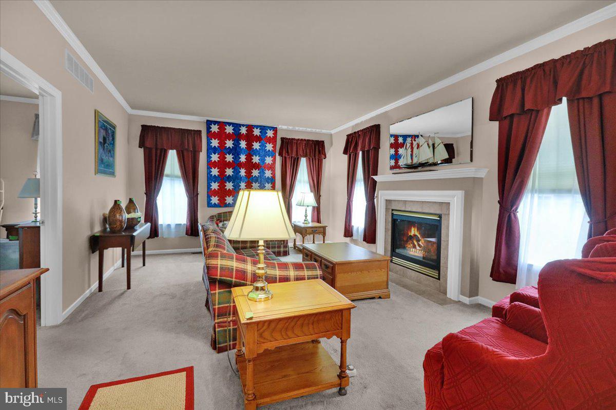 55 Turning Leaf Way Reading, PA 19605 - Photo 10 of 37 a living room with furniture a fireplace and a large window