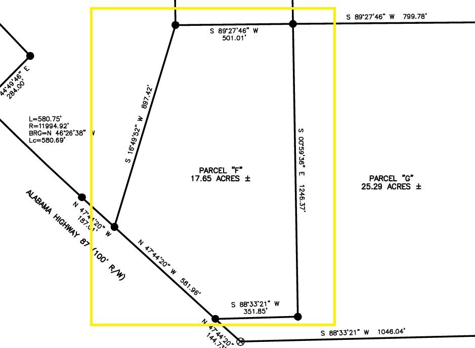 87 Samson Al Samson, AL 36477 - Photo 16 of 22 Parcel "F" survey