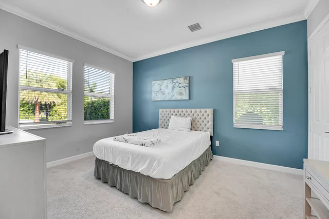 a view of swimming pool with a yard