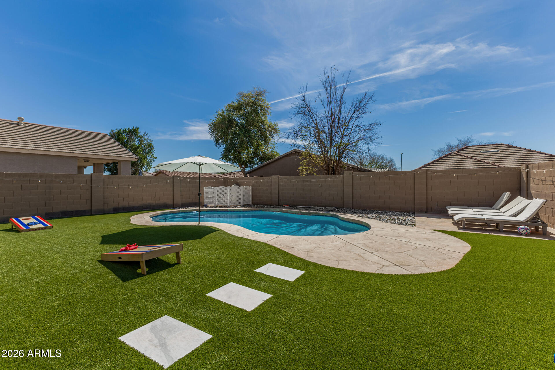14791 West Bloomfield Road Surprise, AZ 85379 - Photo 35 of 37 Sparkling Pool and new Turf
