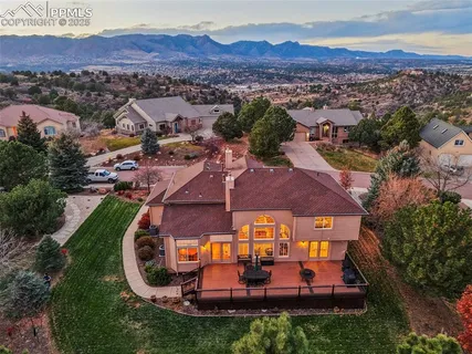 an aerial view of residential houses with outdoor space and outdoor space
