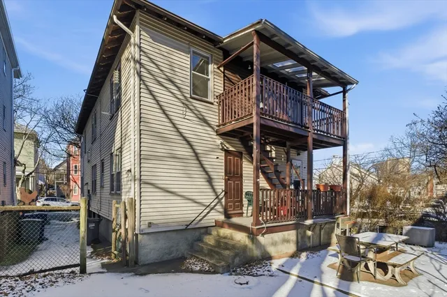 a view of a house with a patio