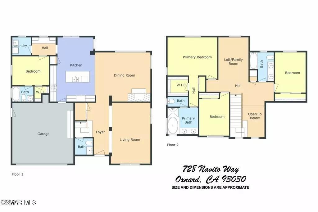 728 Navito Way Oxnard, CA 93030 - Photo 43 of 43 a picture of a floor plan