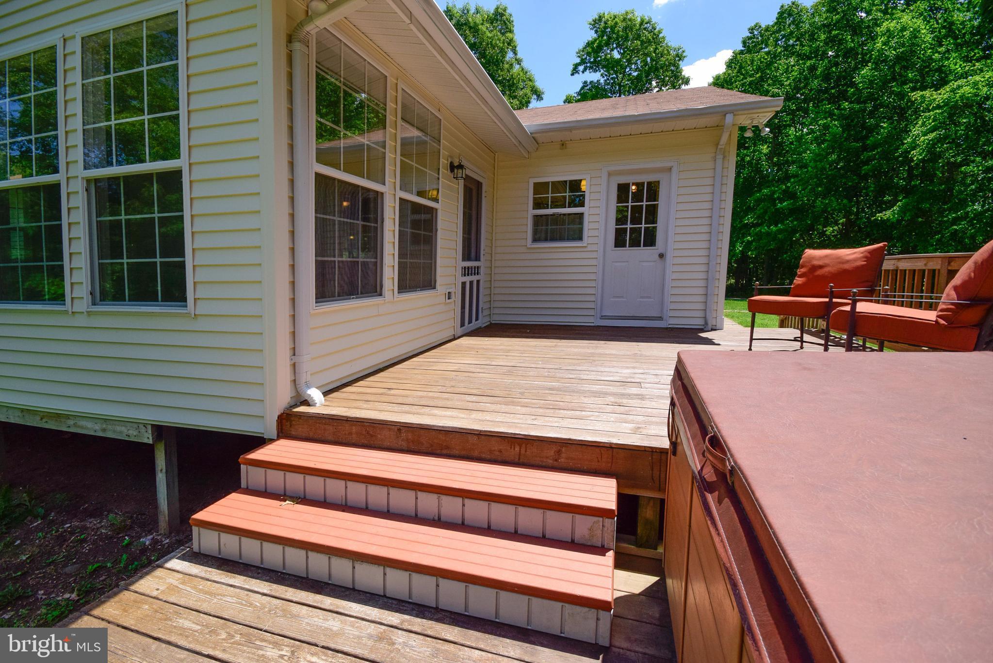 12524 Tower Hill Road Midland, VA 22728 - Photo 3 of 30 Rear deck with hot tub.