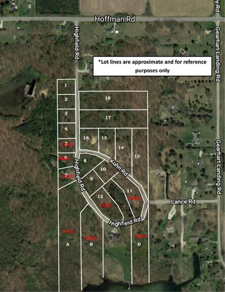 Lot 13 Kuhn Road Three Rivers, MI 49093 - Photo 6 of 7 Updated Lot map narrow