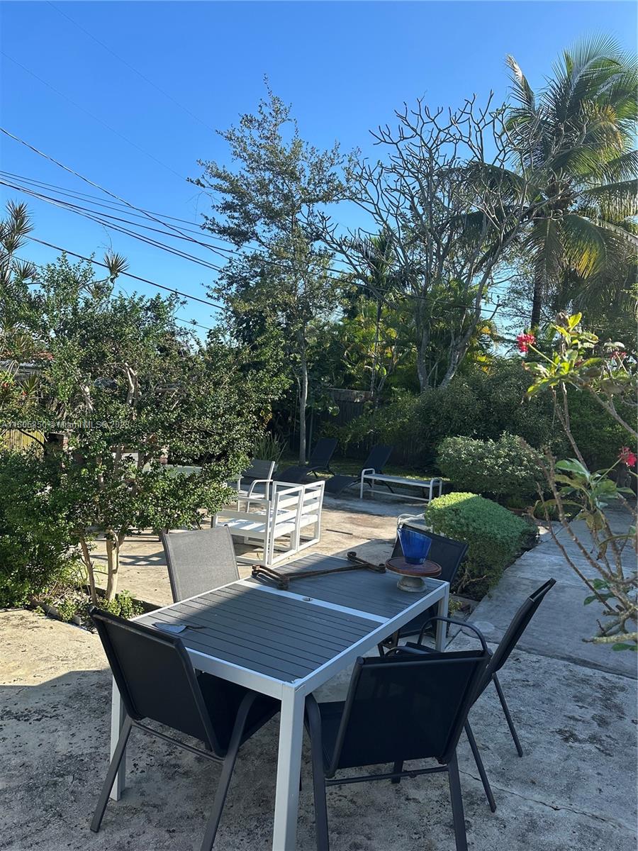 6421 Southwest 44th Street Miami, FL 33155 - Photo 2 of 2 a view of a dinning table and chairs in the patio