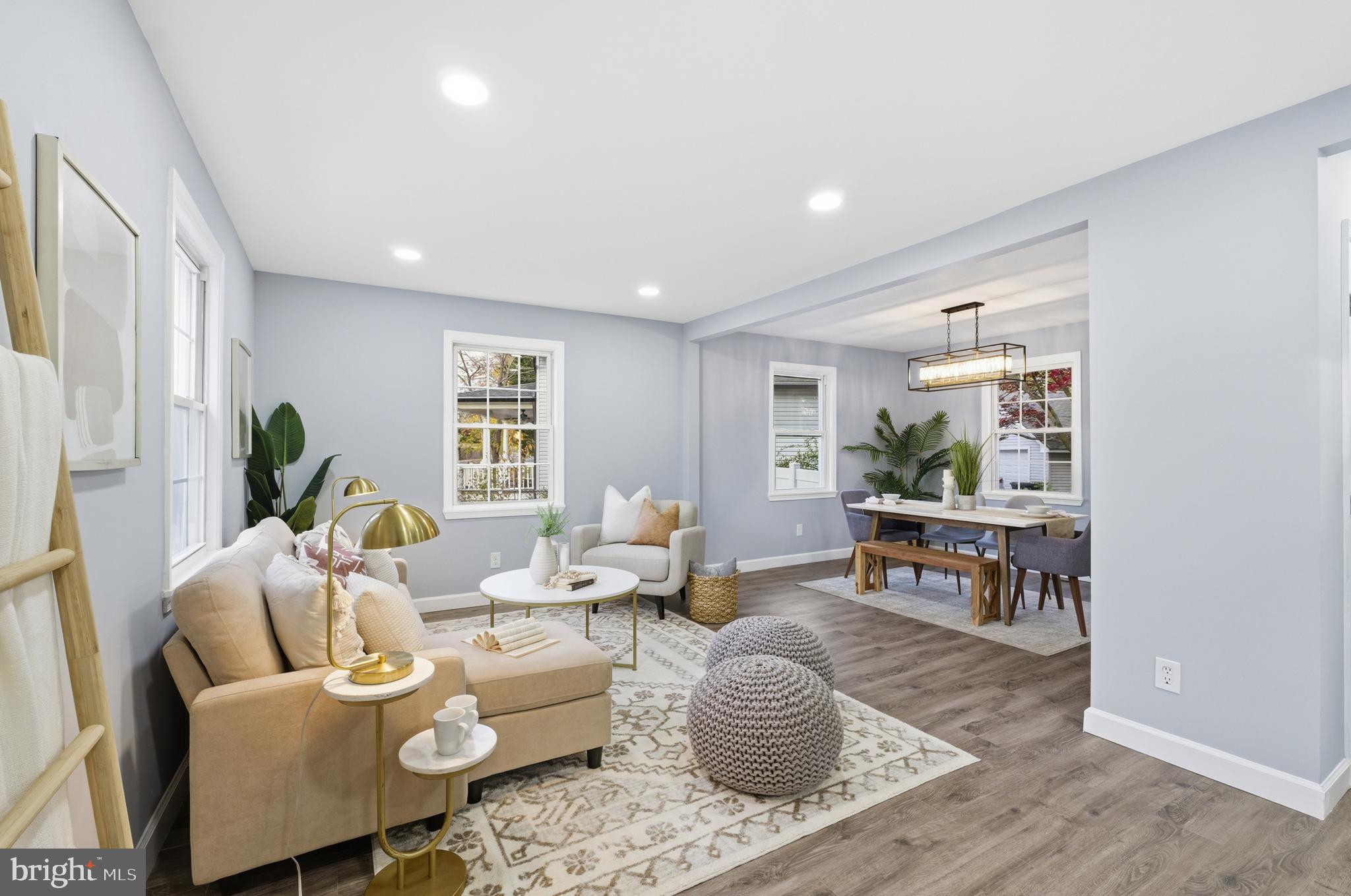 6 New County Road Aberdeen, MD 21001 - Photo 6 of 44 a living room with furniture and wooden floor