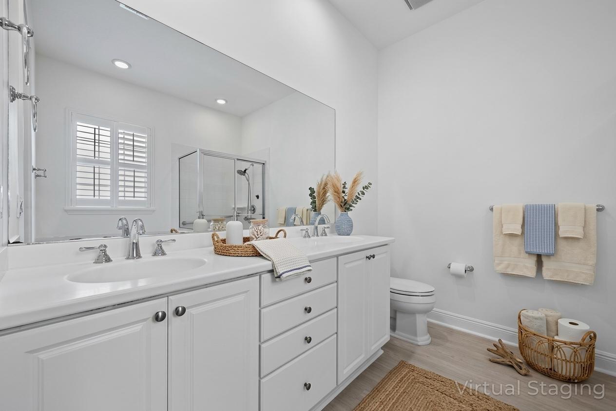 1041 Big Pine Way Jupiter, FL 33458 - Photo 18 of 44 Virtual Staged Bathroom Double Vanity