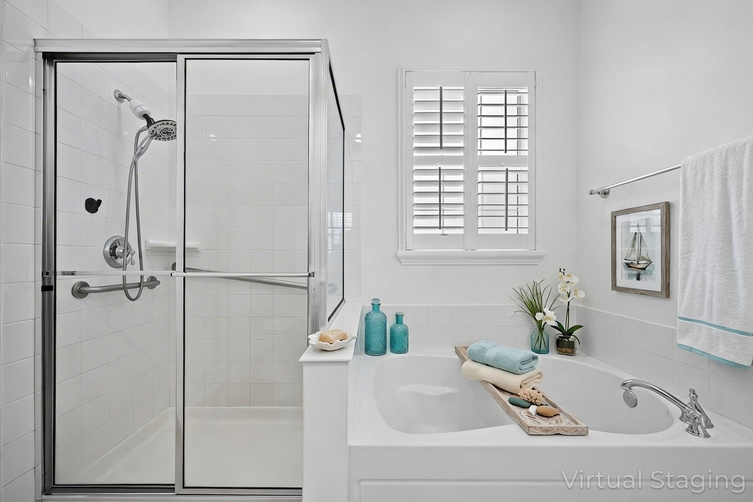 1041 Big Pine Way Jupiter, FL 33458 - Photo 20 of 44 Walk in Shower & Soaking Tub