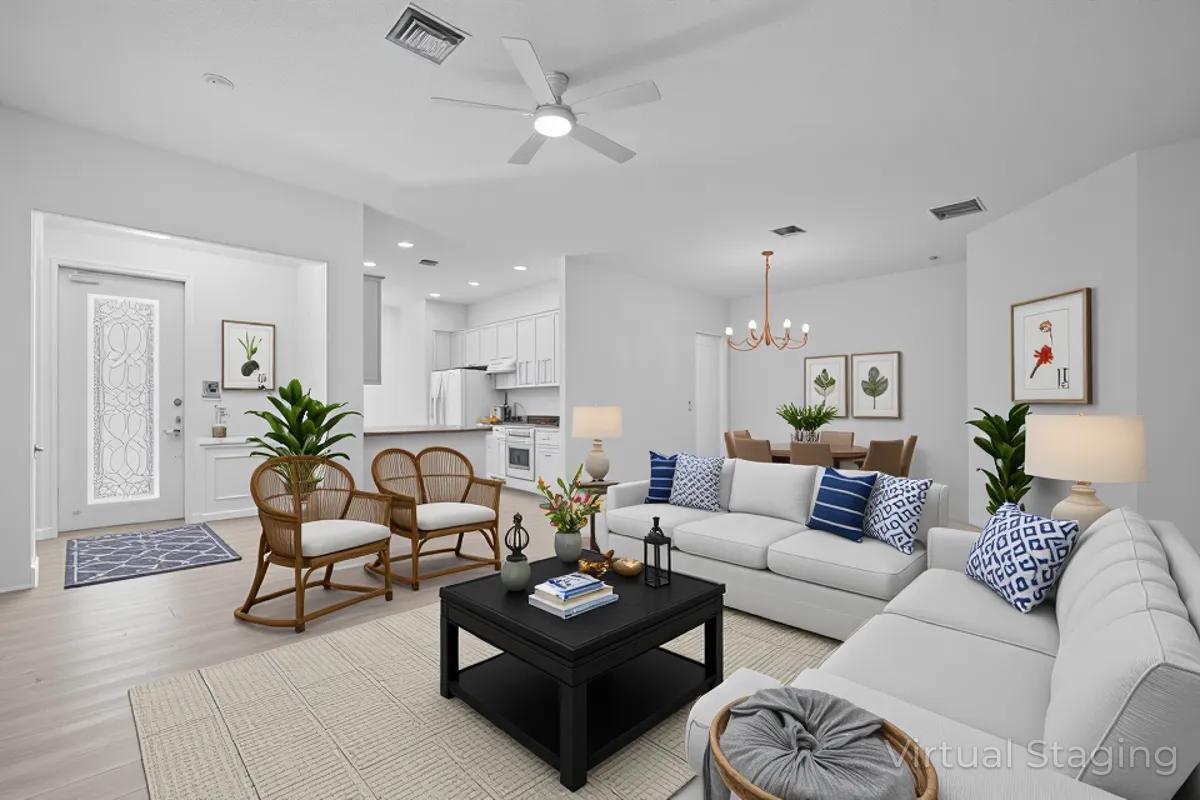 1041 Big Pine Way Jupiter, FL 33458 - Photo 3 of 44 Virtual Staged Living Room
