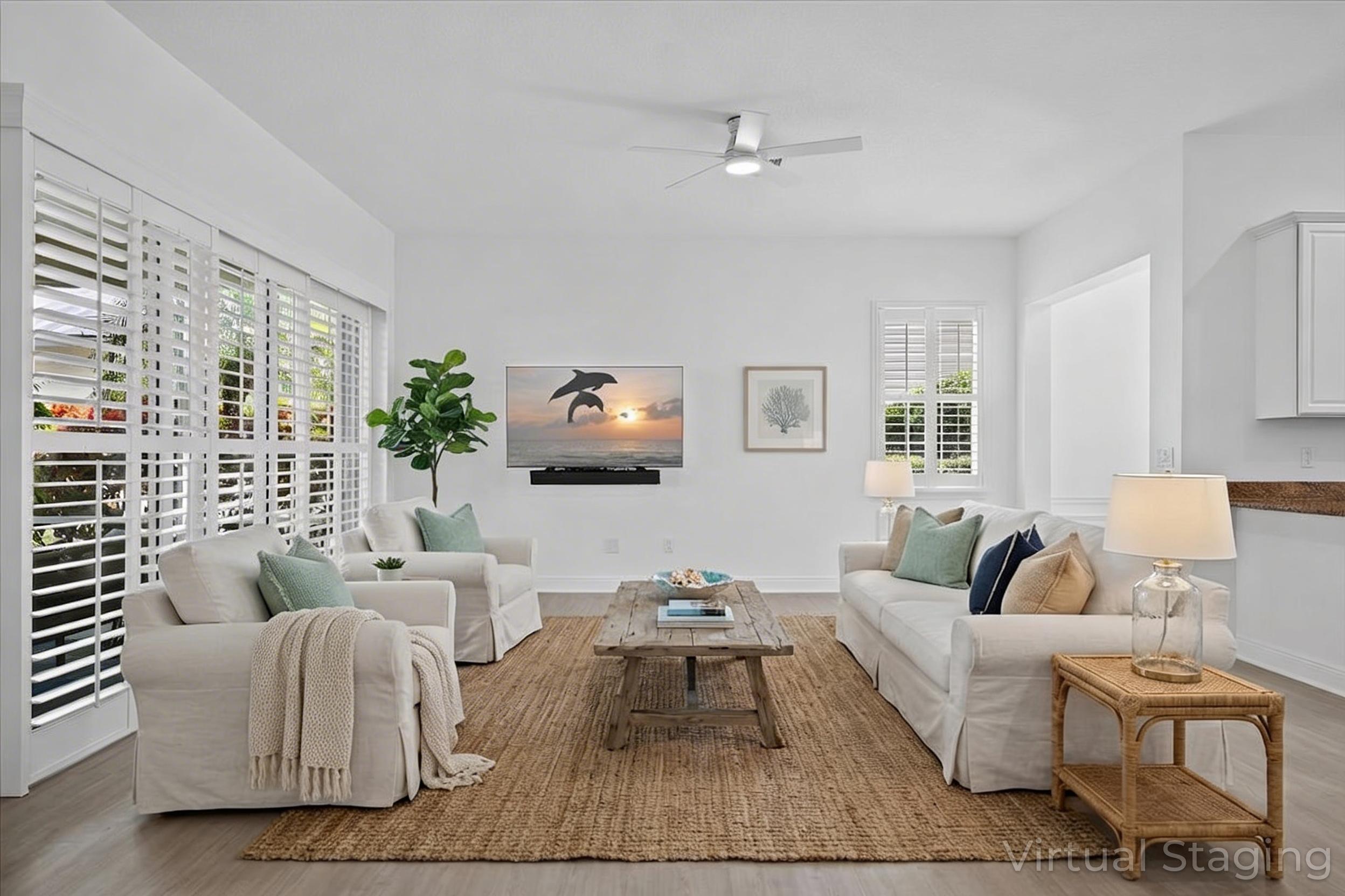 1041 Big Pine Way Jupiter, FL 33458 - Photo 5 of 44 Living Room Opens to Patio