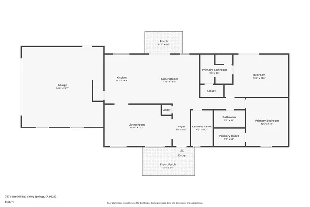 $365,000 | 7571 Westhill Road, Valley Springs, CA 95252