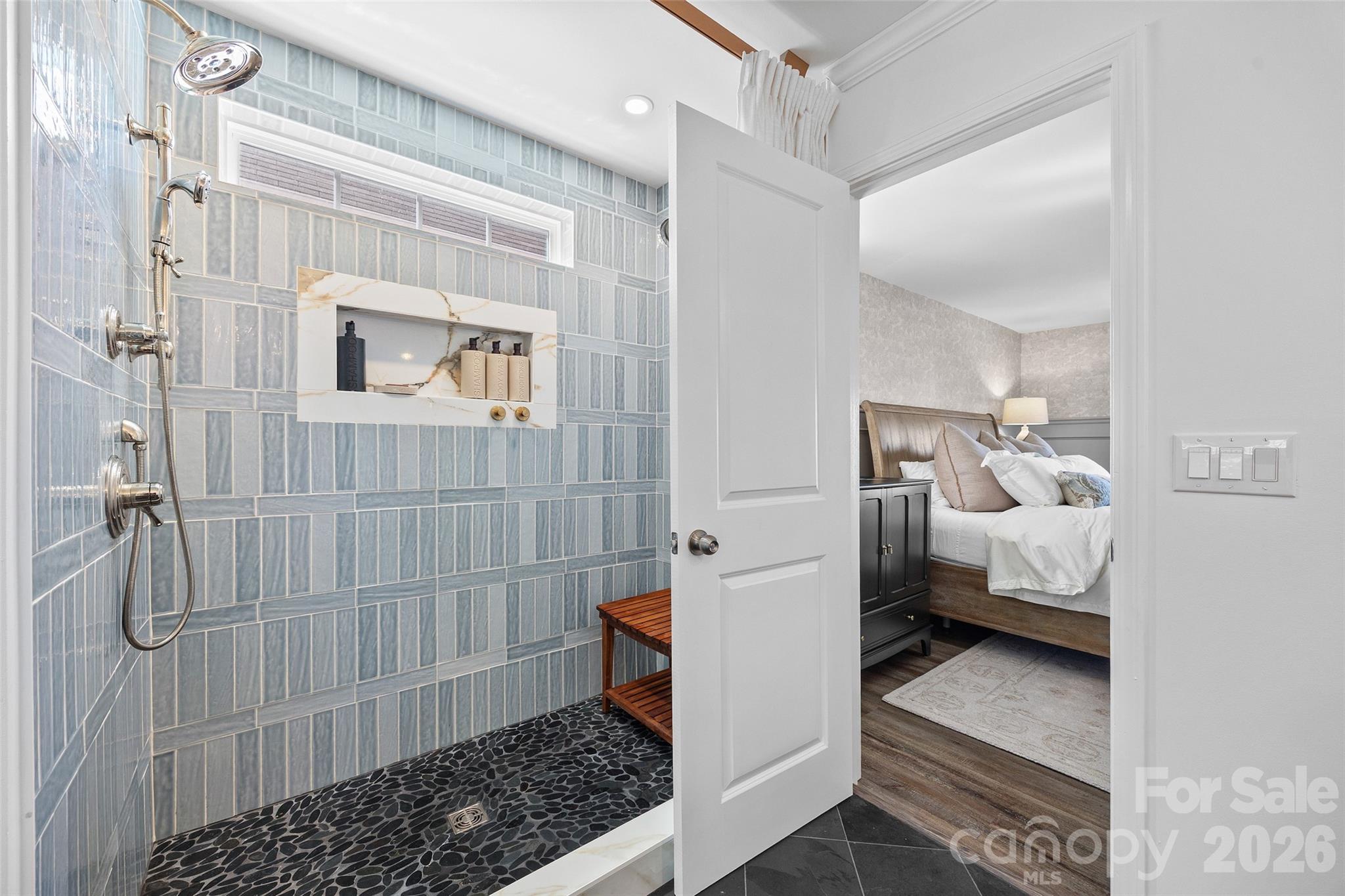 138 Lambeth Loop Mooresville, NC 28115 - Photo 22 of 48 a bathroom with a sink and a shower