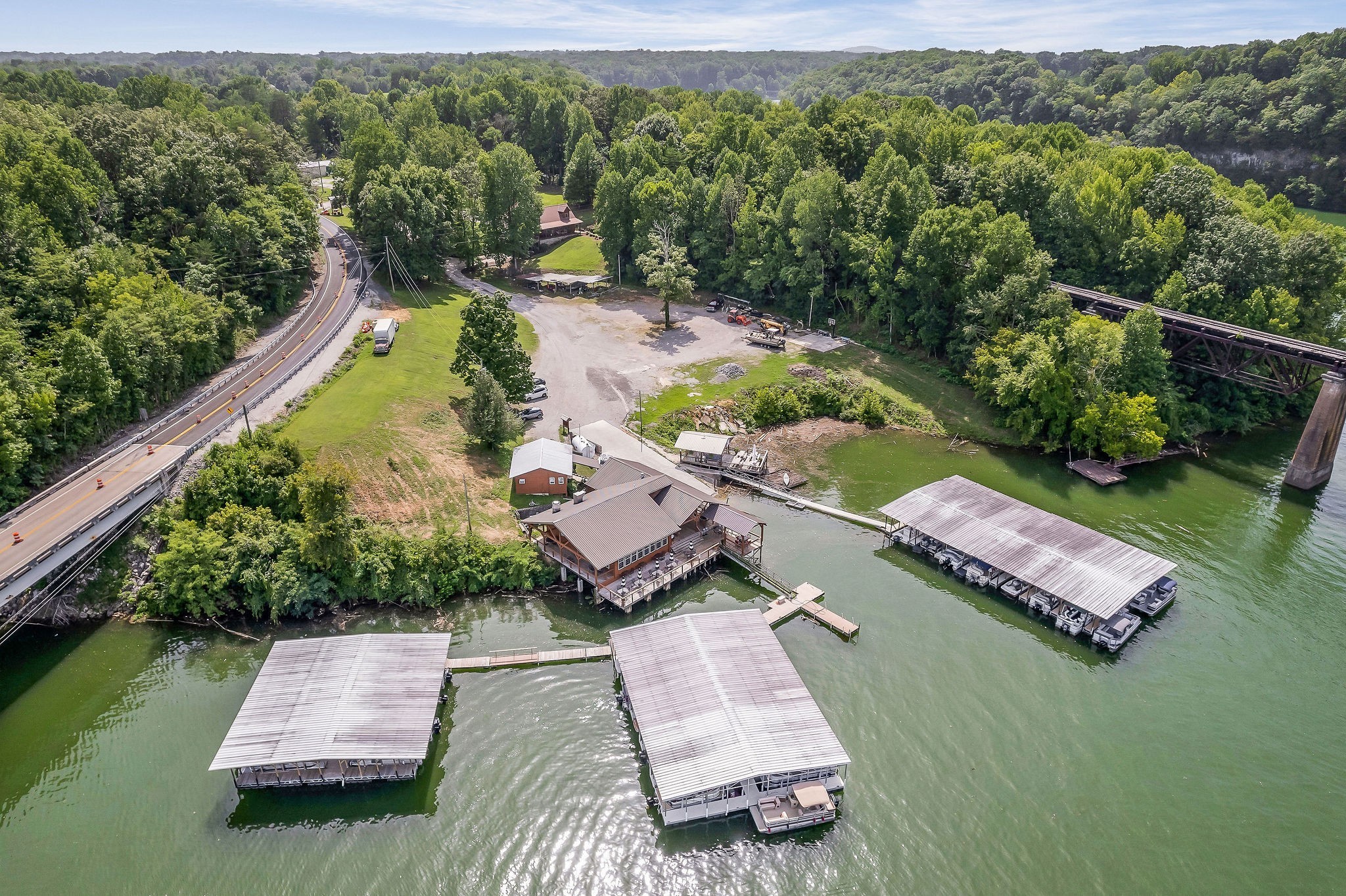 1967 Rock Island Road Rock Island, TN 38581 - Photo 36 of 39 an aerial view of a house with a garden and lake view