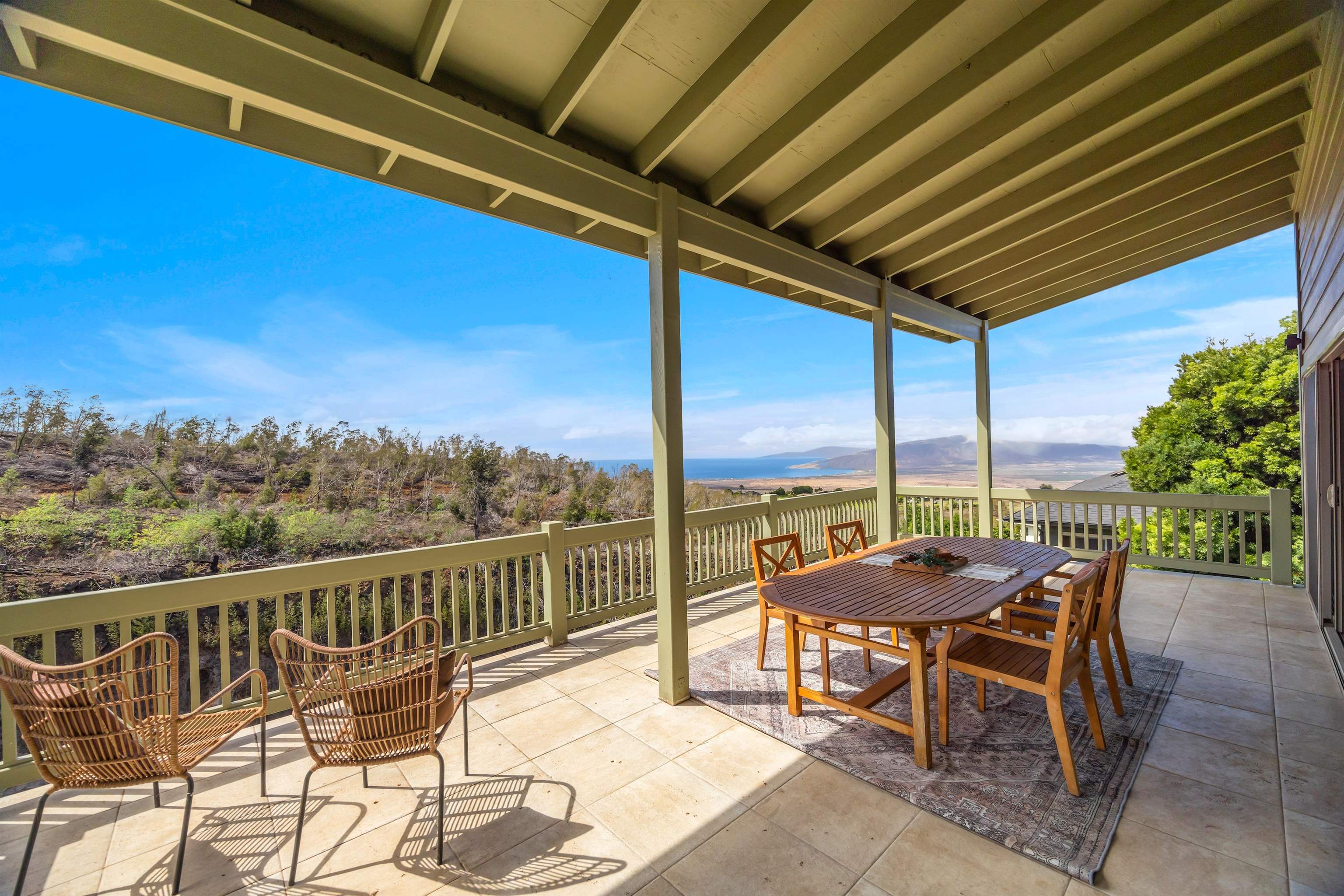 183 Kulamanu Circle Kula, HI 96790 - Photo 13 of 42 a view of a chairs and table in the balcony
