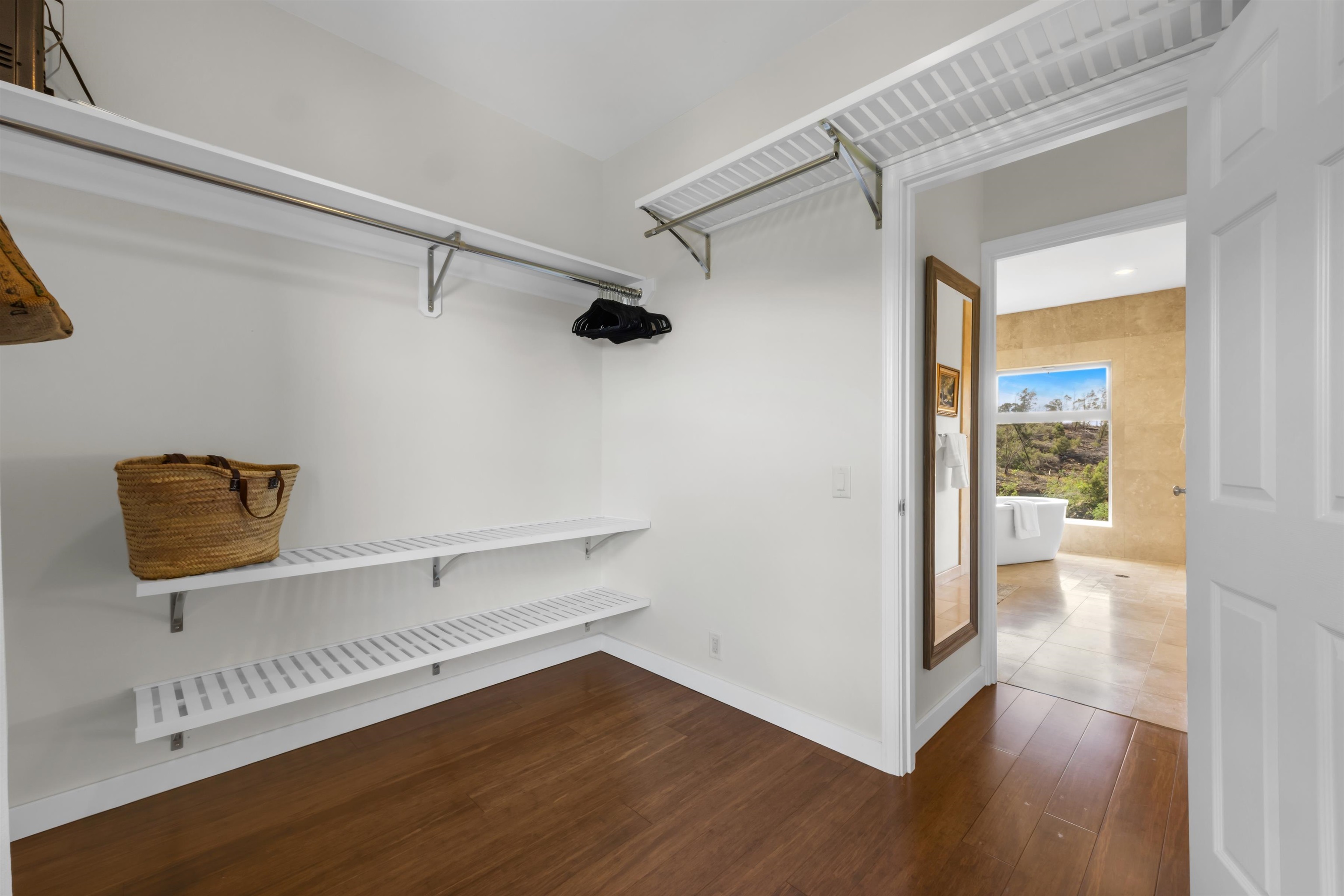 183 Kulamanu Circle Kula, HI 96790 - Photo 25 of 42 a view of an empty room and wooden floor