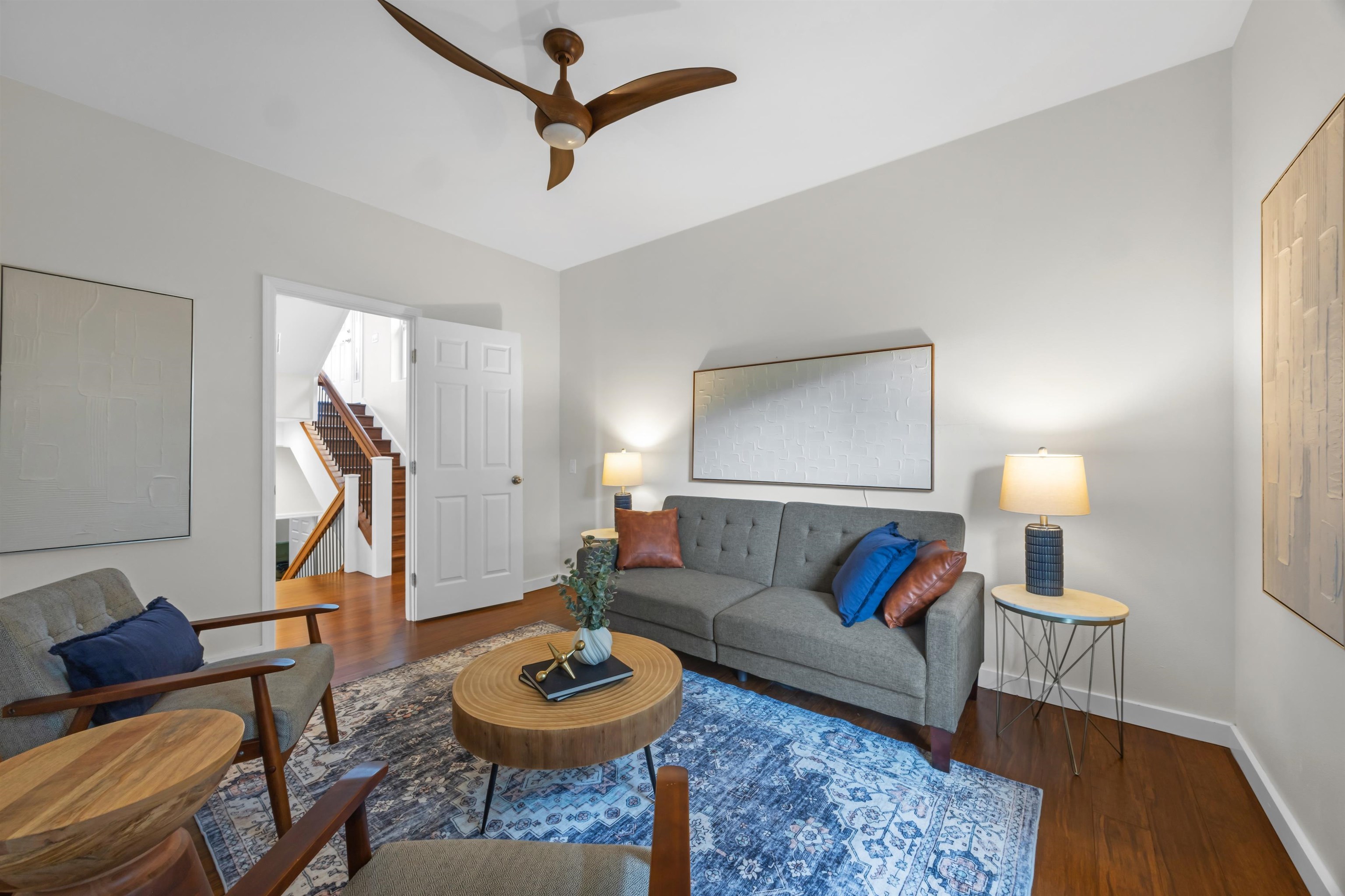 183 Kulamanu Circle Kula, HI 96790 - Photo 27 of 42 a living room with furniture and a wooden floor