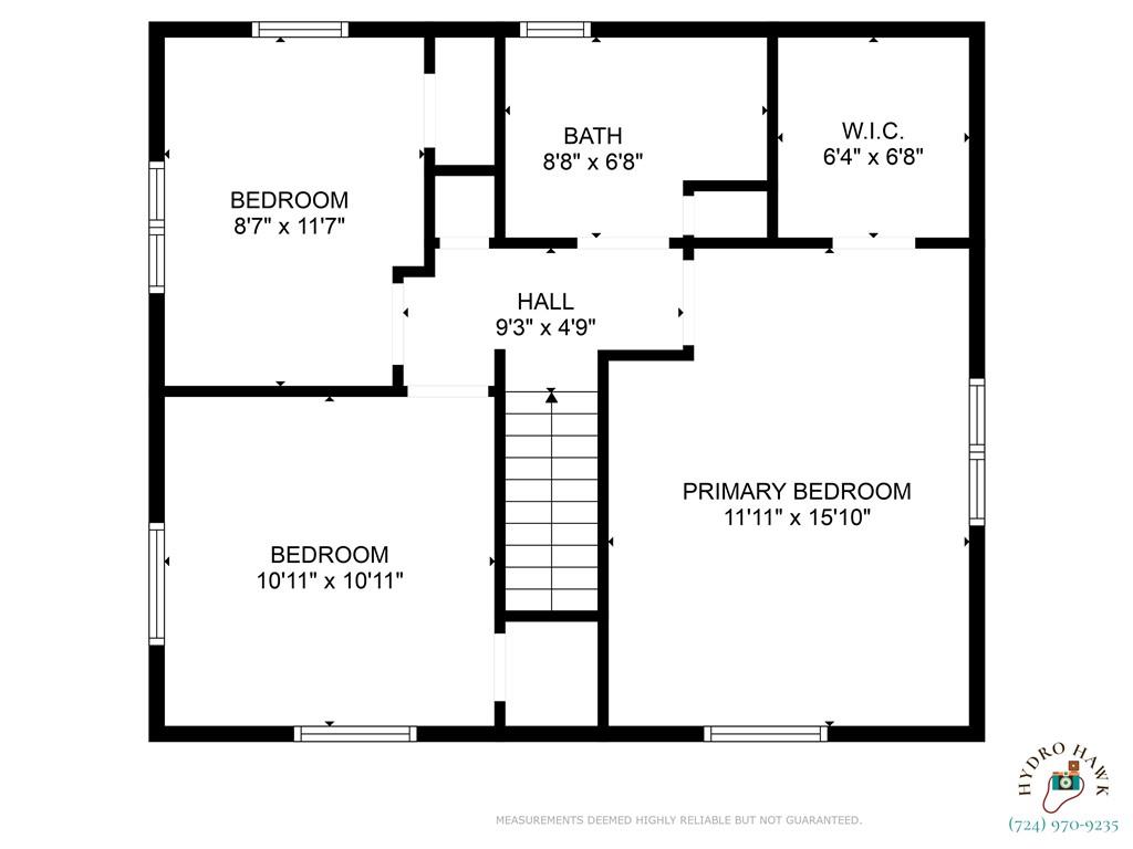 220 County Line Road Bridgeville, PA 15017 - Photo 24 of 50 Upper-Level Floor Plan