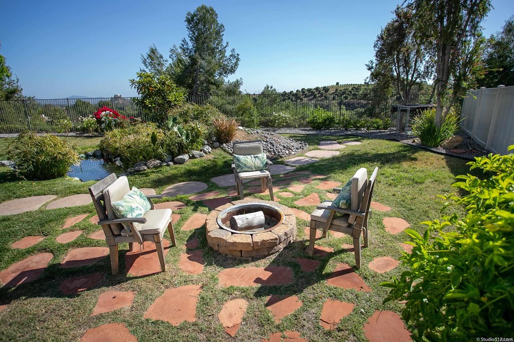 811 Inverlochy Drive Fallbrook, CA 92028 - Photo 20 of 27 a backyard of a house with outdoor seating