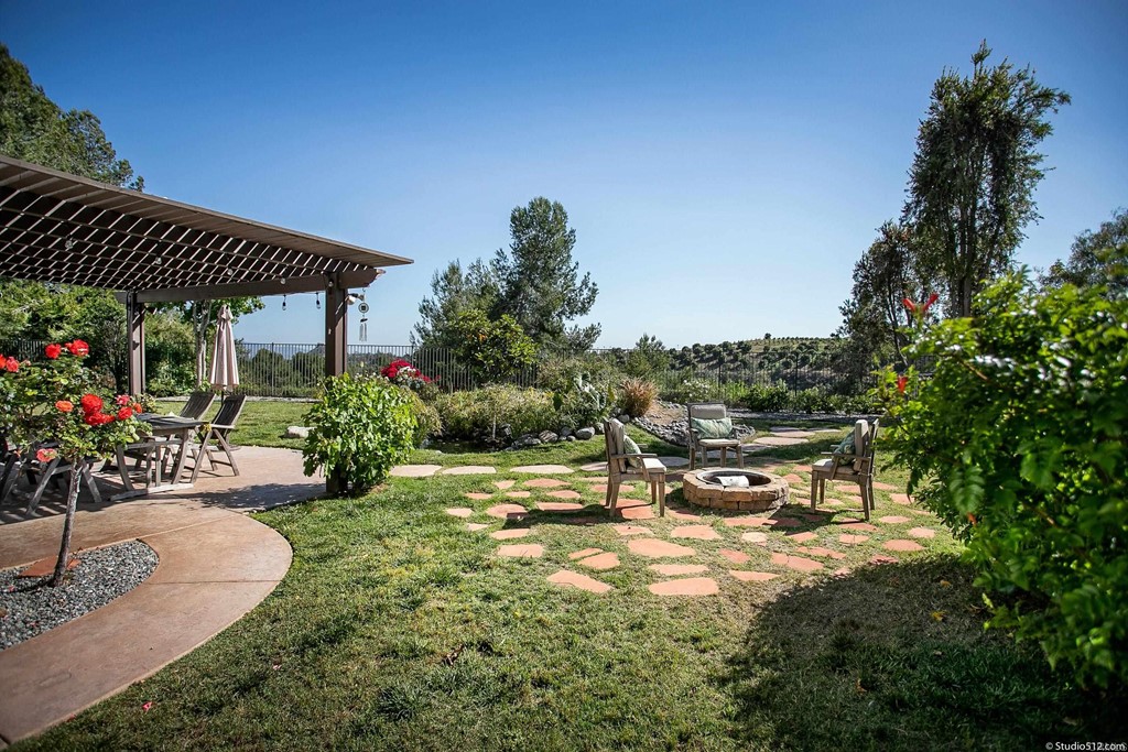811 Inverlochy Drive Fallbrook, CA 92028 - Photo 21 of 27 a view of a backyard with sitting area