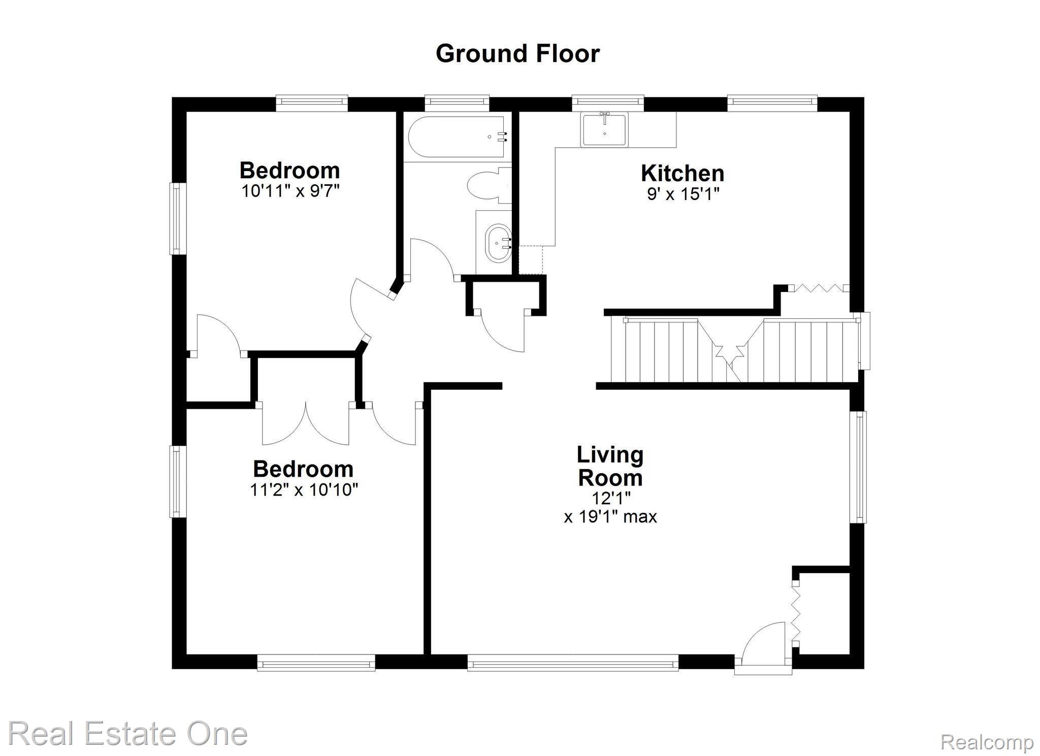 7606 Harding Street Taylor, MI 48180 - Photo 25 of 30 7606 Harding St, Taylor MI - Floor 1.jpg