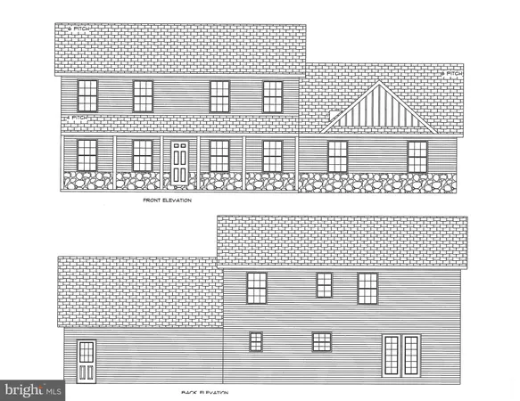 a view of a black white wall