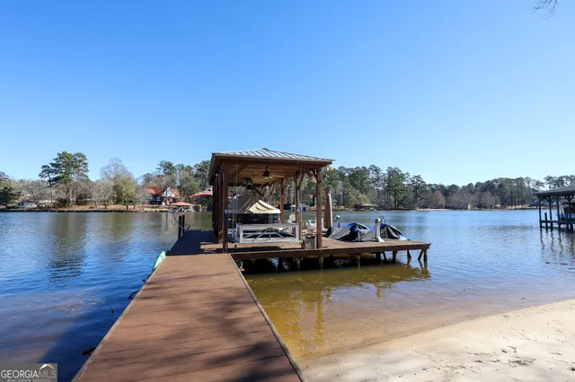 a view of swimming pool and lake view