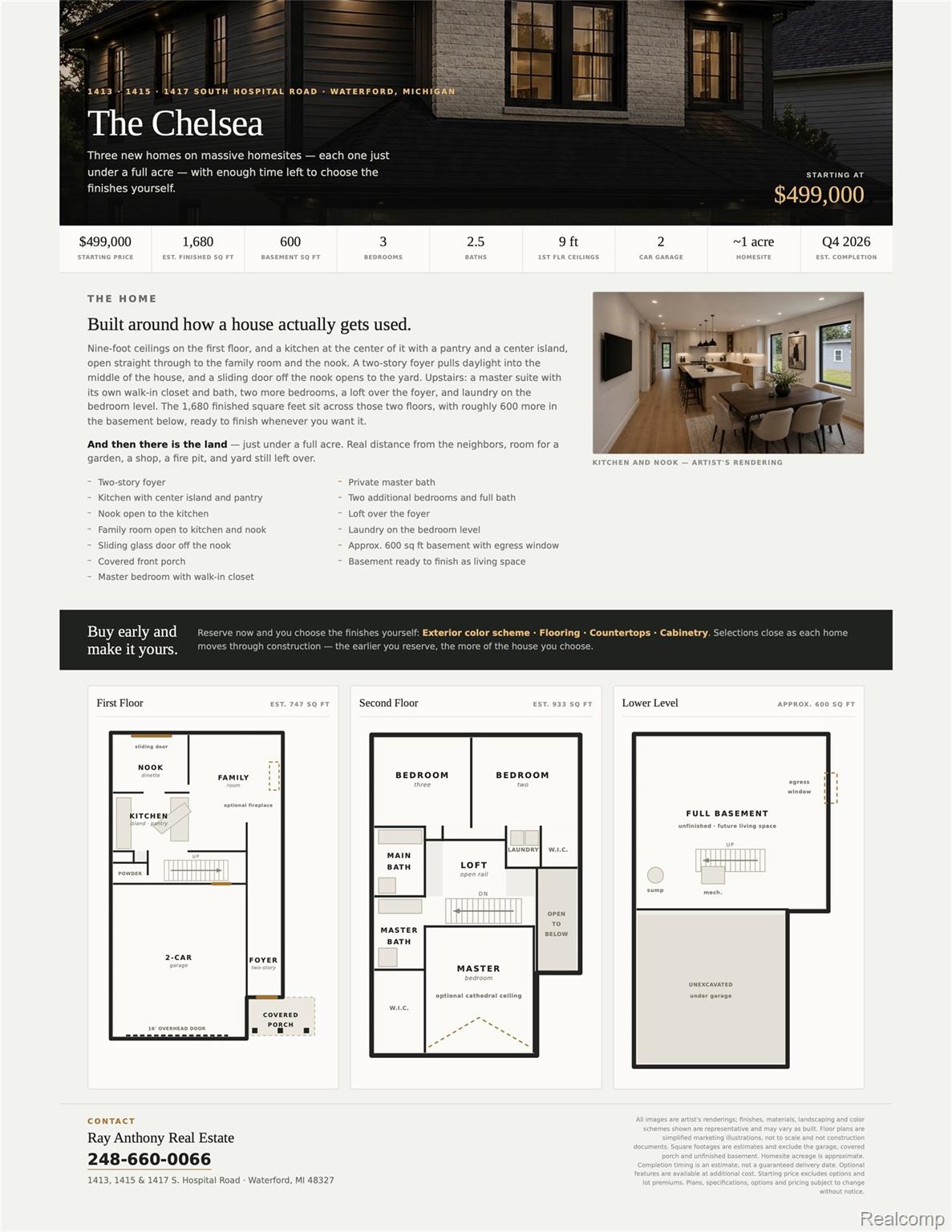 1413 South Hospital Road Waterford, MI 48327 - Photo 7 of 7 Floor plan