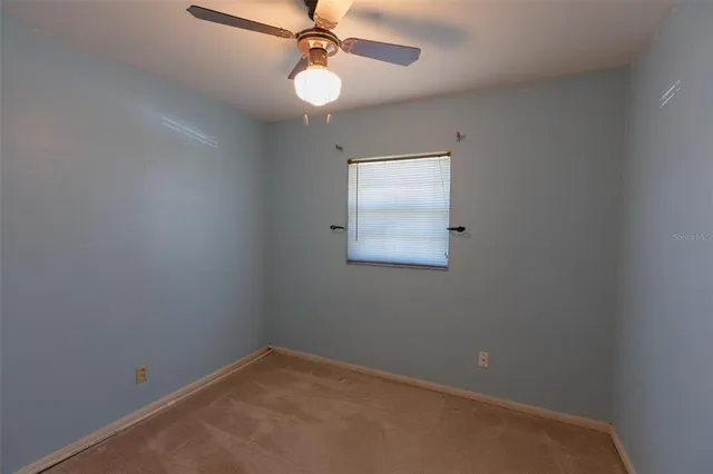 a view of a closet in a room