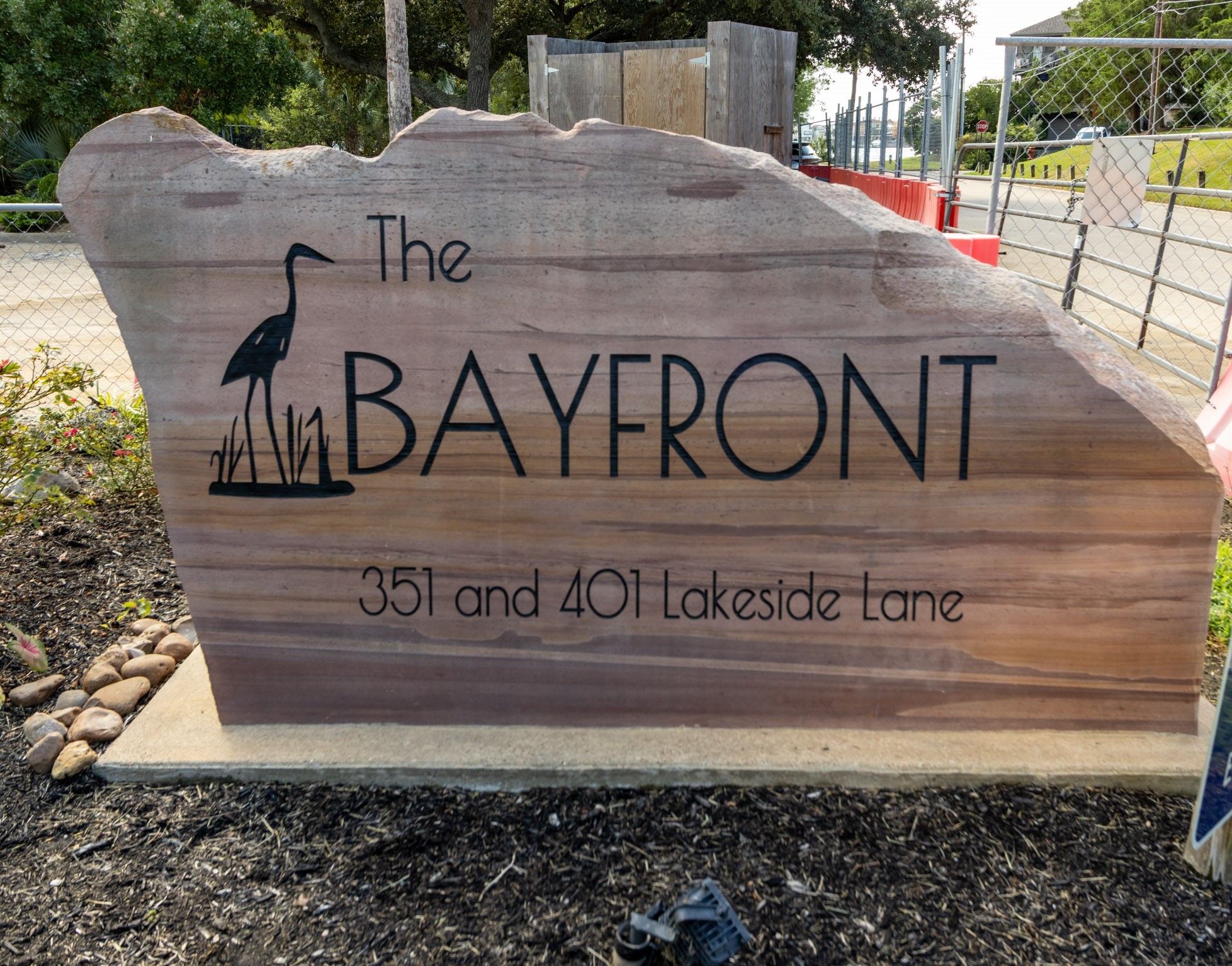 401 Lakeside Lane, Unit 111 Nassau Bay, TX 77058 - Photo 45 of 45 a view of outdoor space with sign board