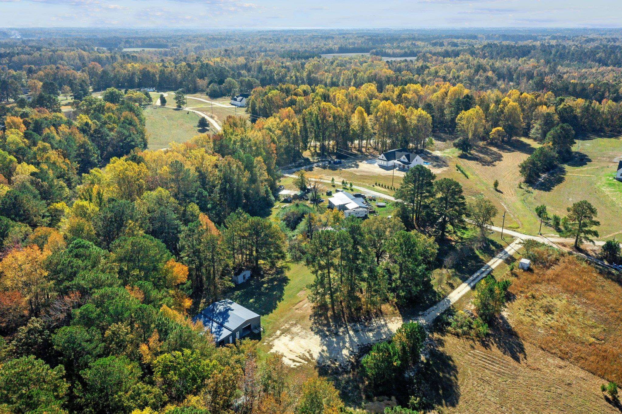 3605 Buzzard Road Wendell, NC 27591 - Photo 14 of 25 an aerial view of residential house with outdoor space