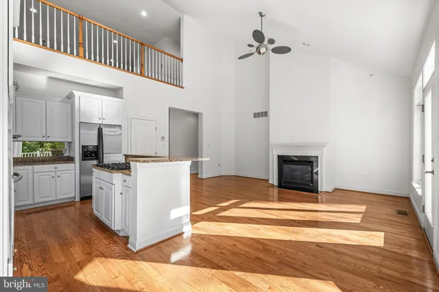 a view of a wooden roof deck