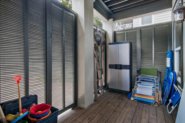 an aerial view of a house with a swimming pool