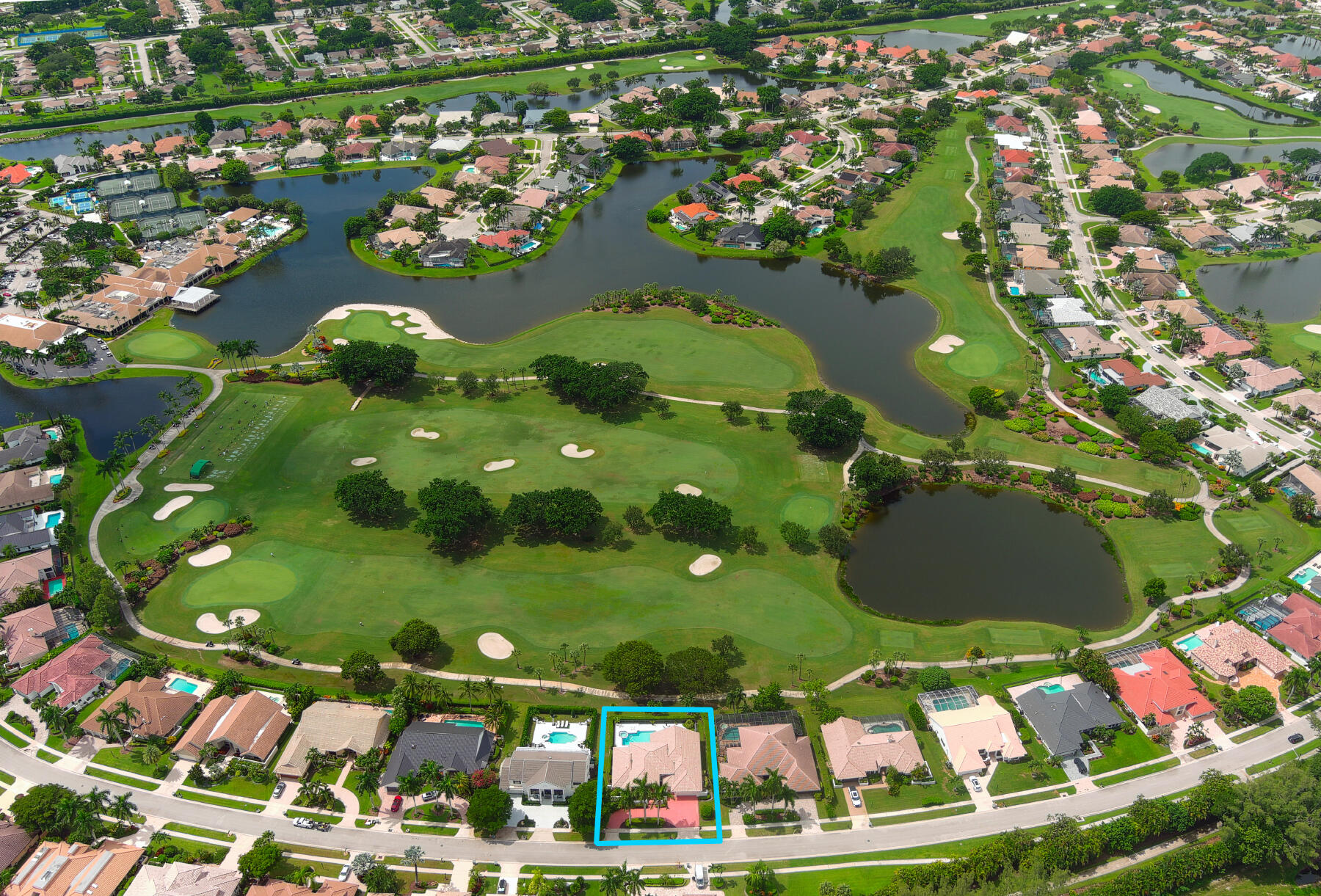 10403 Stonebridge Boulevard Boca Raton, FL 33498 - Photo 34 of 51 an aerial view of a residential houses with yard