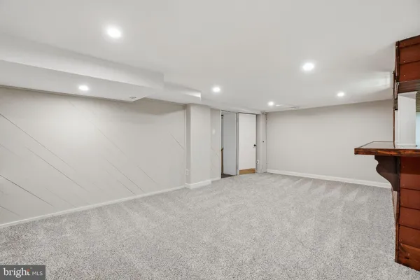 a view of a storage room