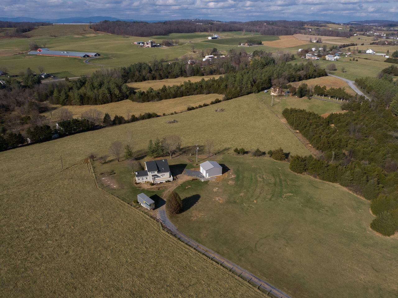 5482 Williams Run Road Mount Crawford, VA 22841 - Photo 46 of 46 an aerial view of a house with a yard