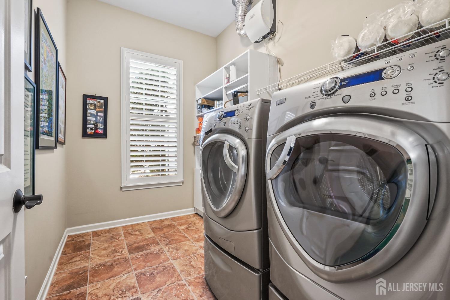 47 Kings Mill Road Monroe Township, NJ 08831 - Photo 17 of 38 a utility room with dryer and washer