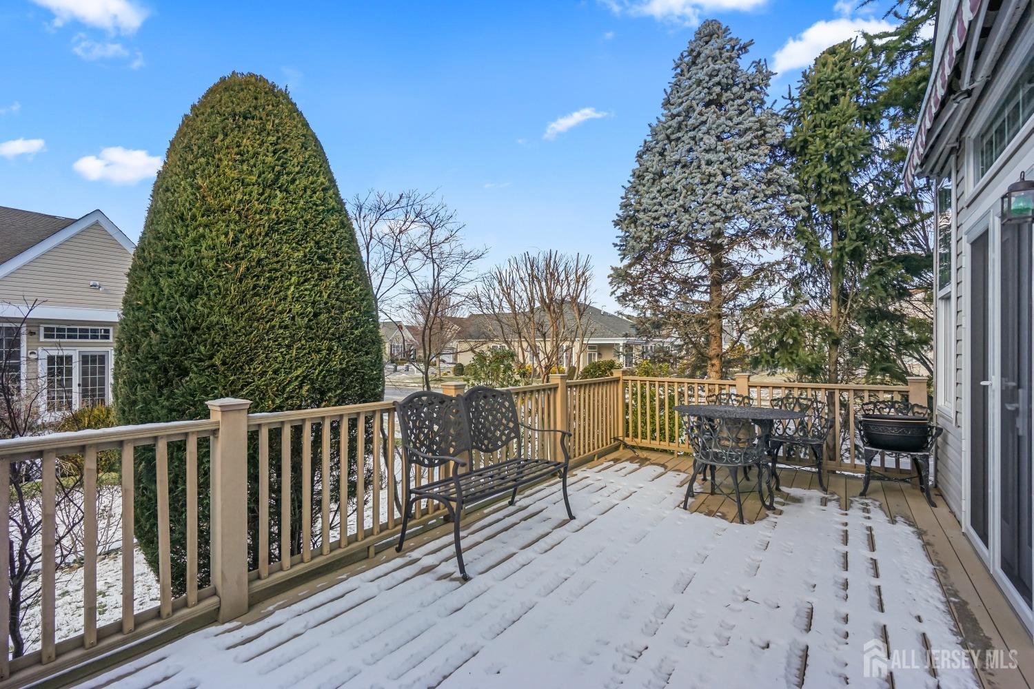 47 Kings Mill Road Monroe Township, NJ 08831 - Photo 22 of 38 a view of a roof with sitting area