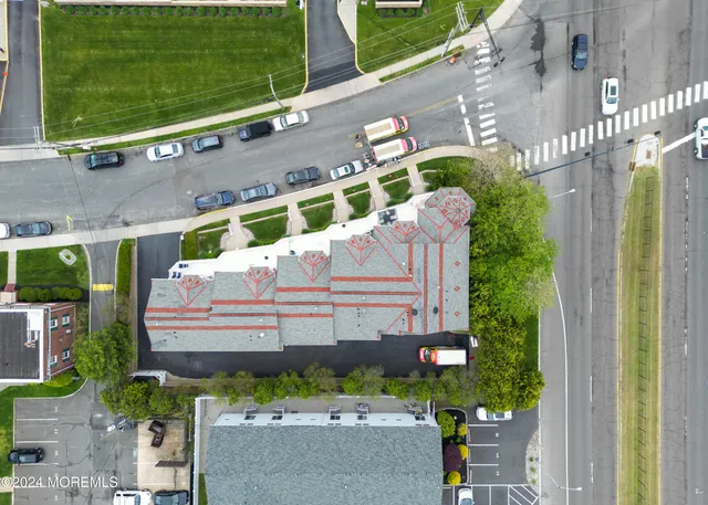 a view of a city with tall buildings