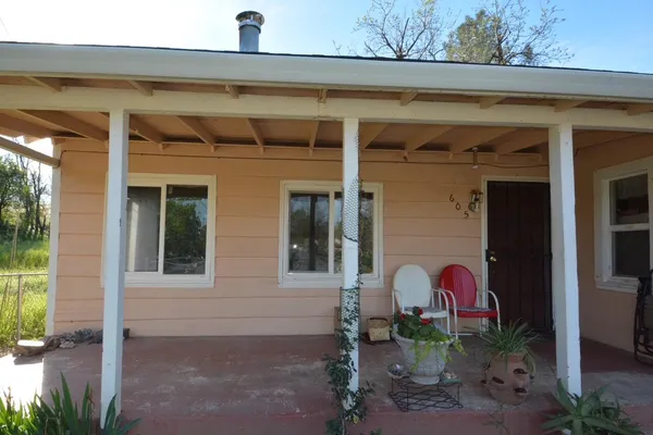 a front view of a house